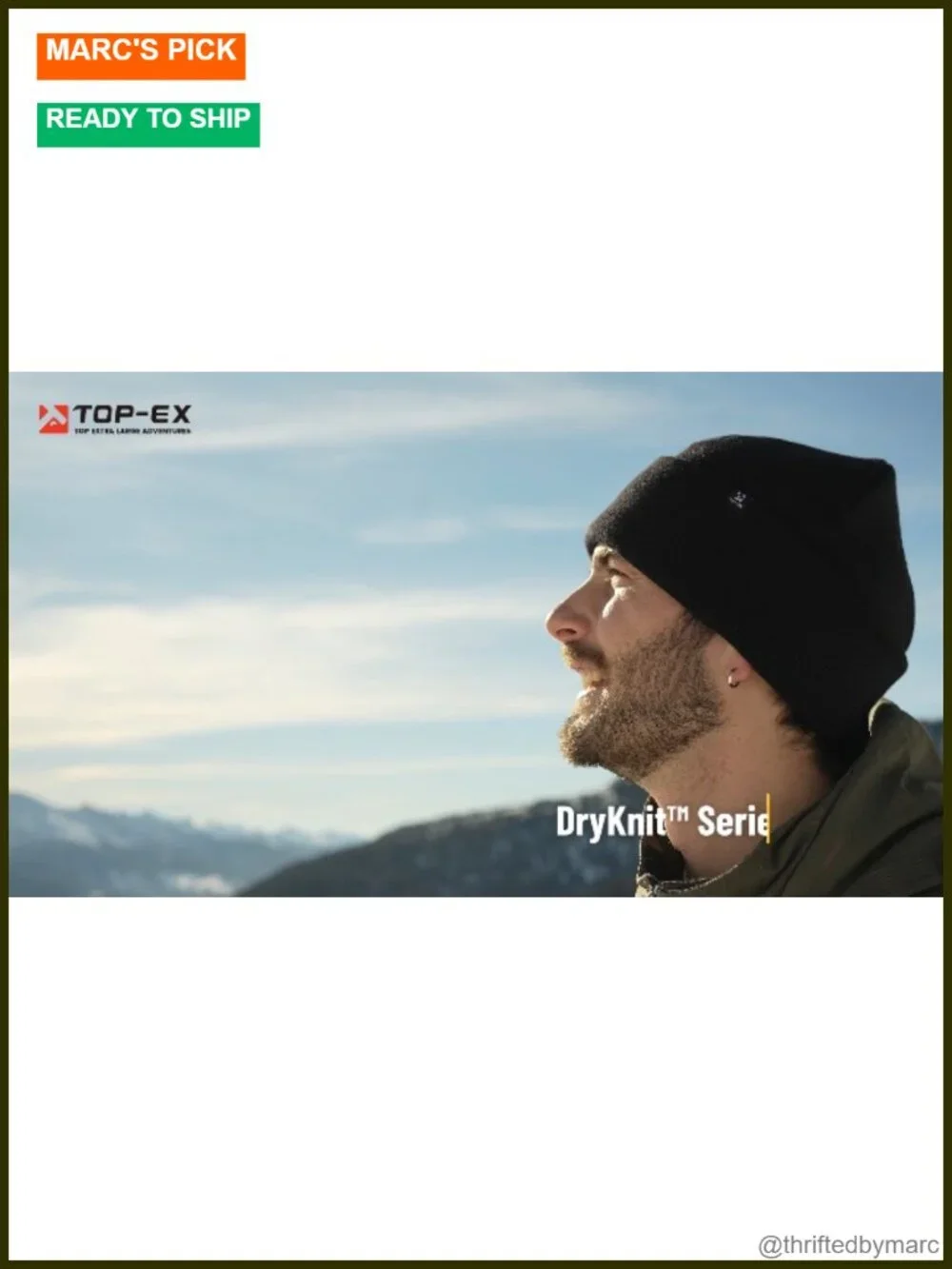 Dryknit Waterproof Fleece Lined Cuffed Beanie Hat for Men Winter